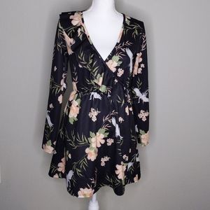 Boohoo Ruffled Flounce Fit and Flare Dress Mini 8